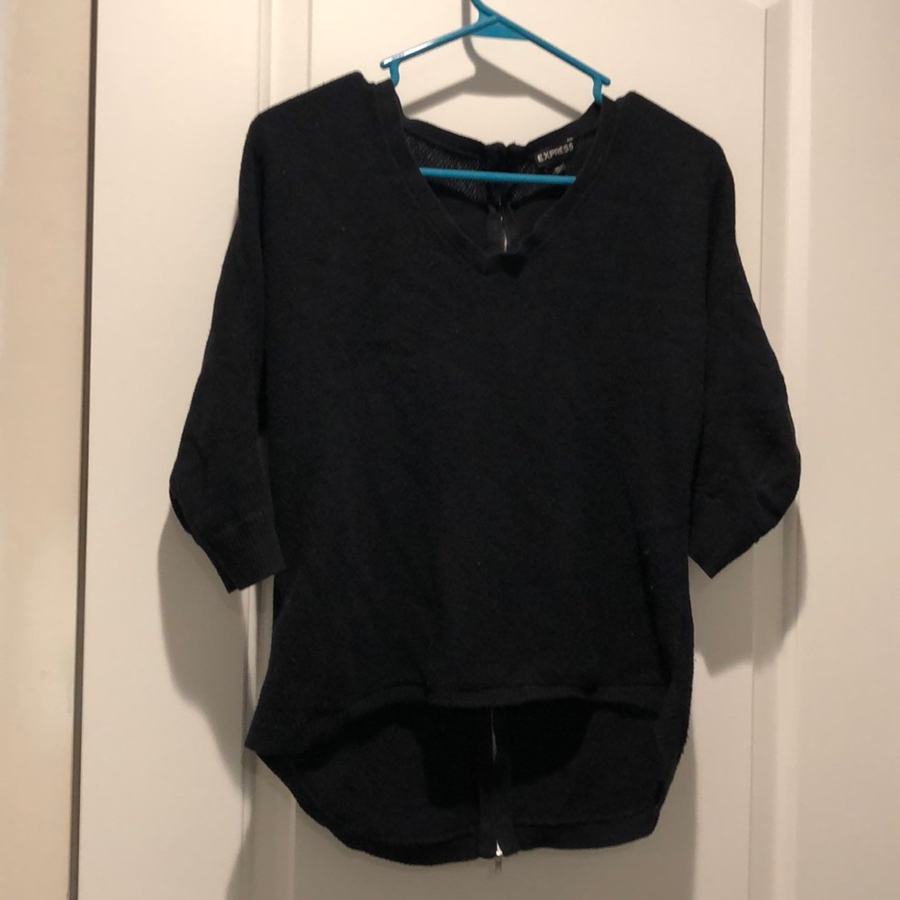 Express zipper sweater
